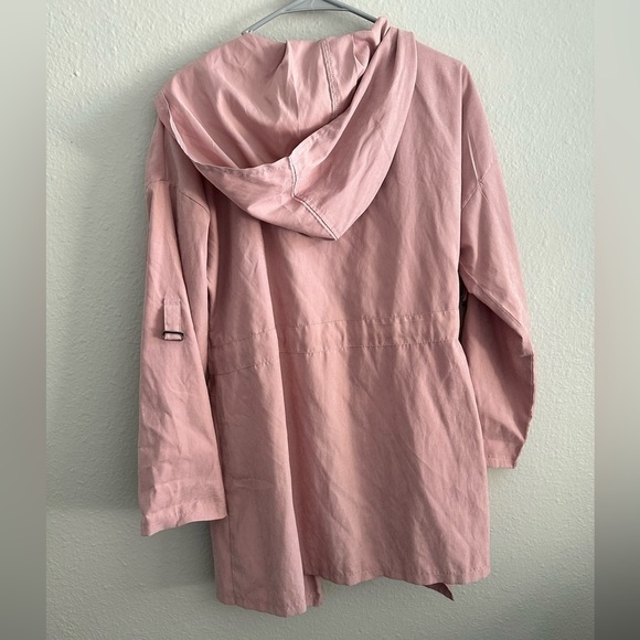 Cupshe Pink Hooded Windbreaker Size M - Picture 2 of 6